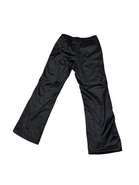 NILS Ski Snowboard Pants Women Size 8 Black Insulated Pattern Stretch Winter